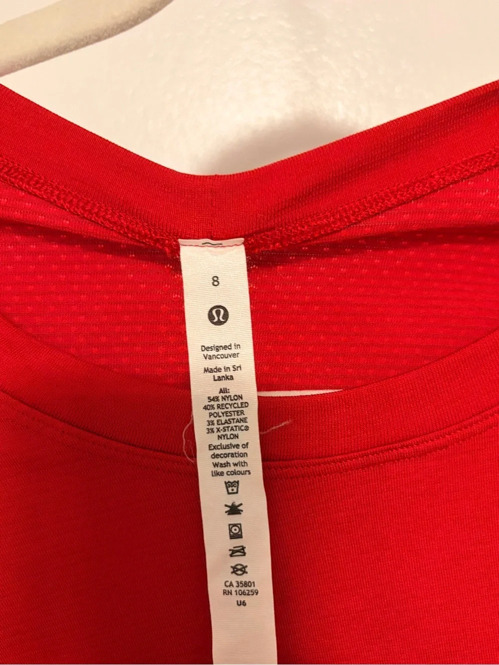 lululemon athletica Red Long-Sleeve Crewneck Sweater